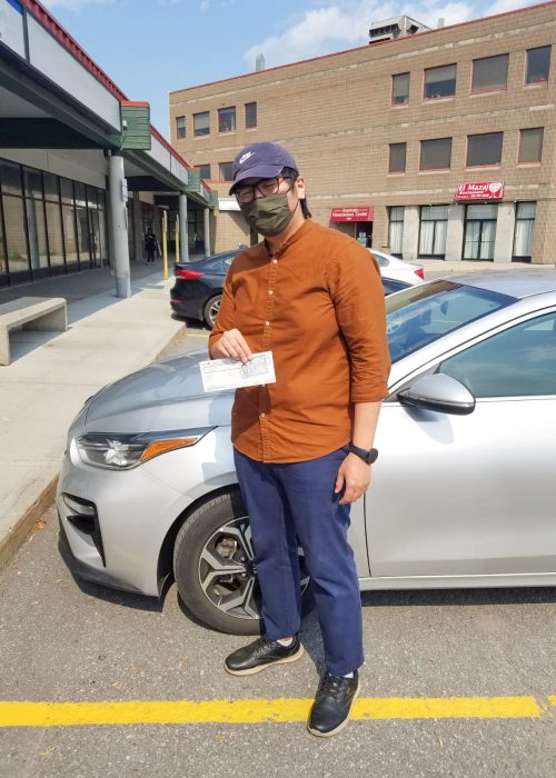 Ottawa Happy Male Student with G Licence in Hand